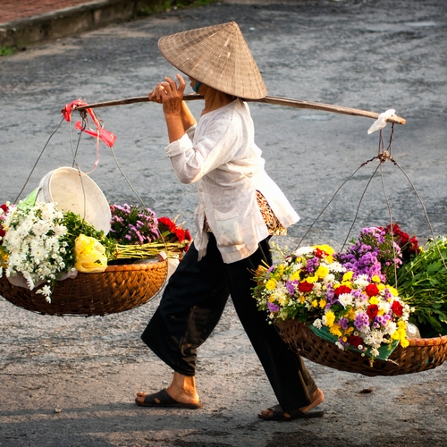 Straatverkoper, Hanoi