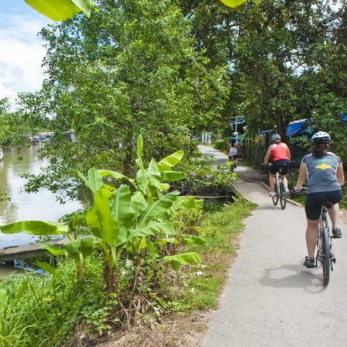 Fietsen in de Mekong delta