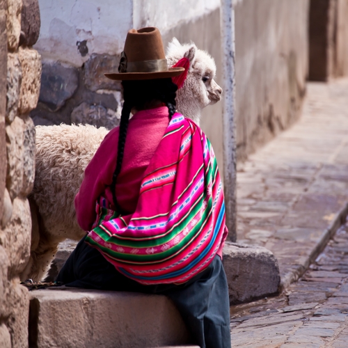 Peruaanse vrouw in Cuzco