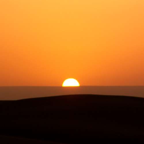 Sahara Zonsondergang Marokko