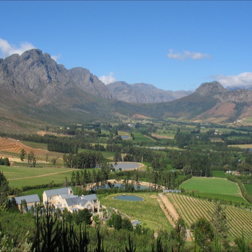 Franschhoek, uitzicht