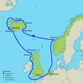 Cruise Noorwegen, IJsland en Schotland vanaf Rotterdam (Nieuw Statendam)