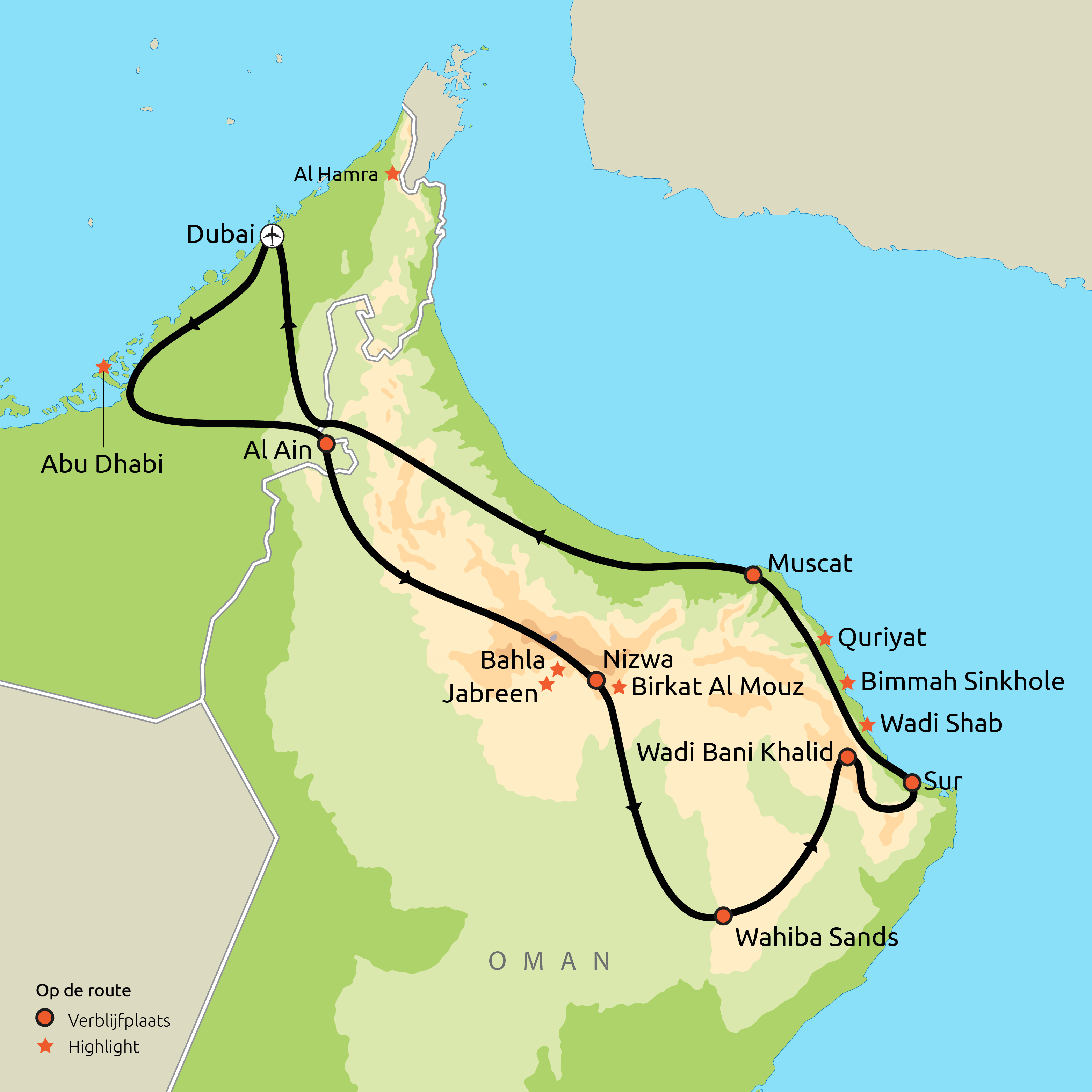 Groepsreis Hoogtepunten van Oman & Dubai