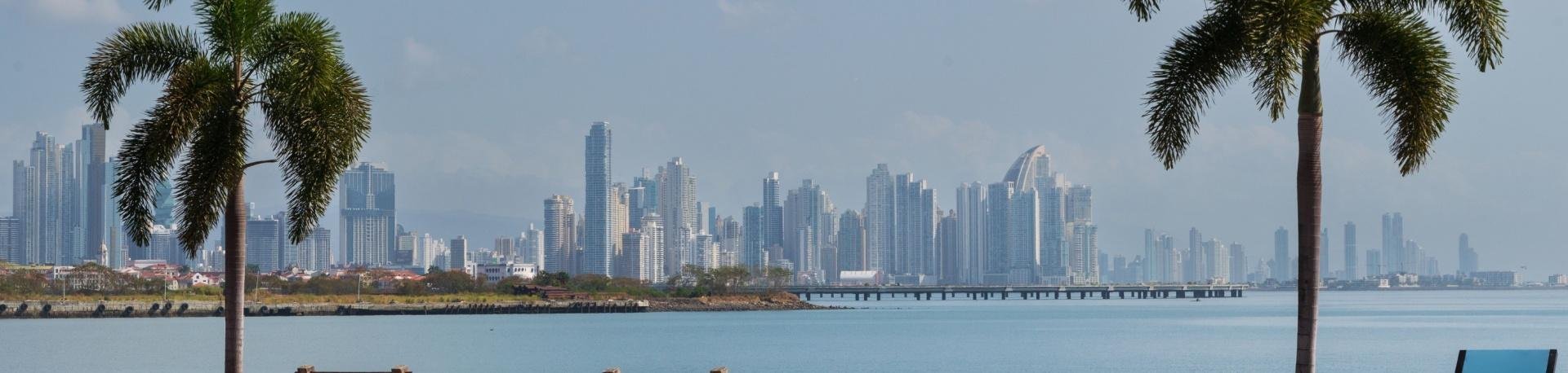 De skyline van Panama-Stad