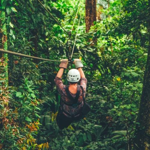 Ziplinen in La Fortuna