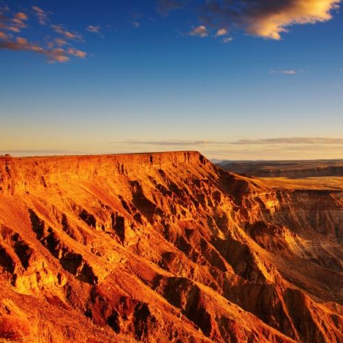 Zonsondergang over de Fish River Canyon