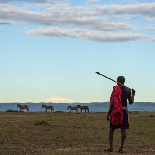 Masai-krijger in Kenia