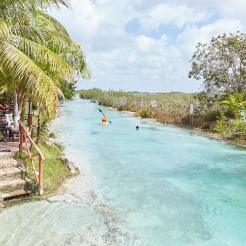 Lazy river Los Rápidos in Bacalar