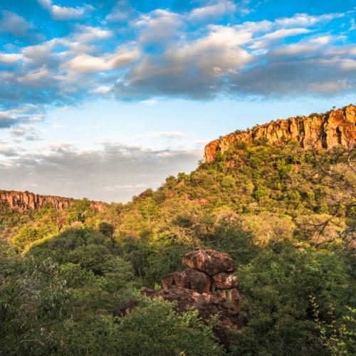 Een laatste blik op het Waterberg Plateau