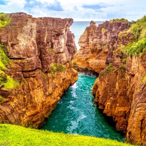 Pancake Rocks bij Punakaiki