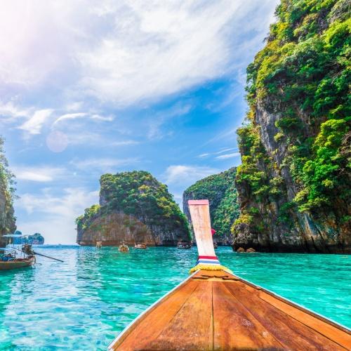 Longtail boot bij Koh Phi Phi