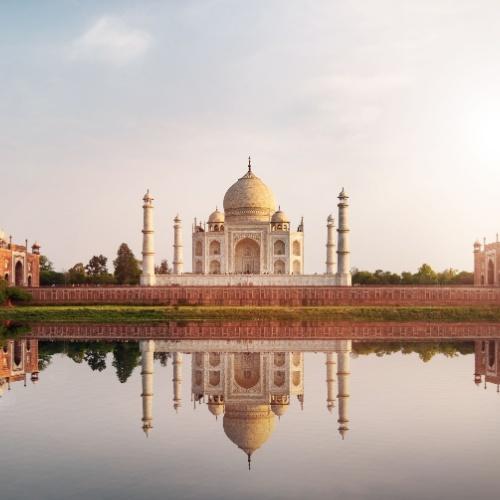 Uitzicht vanaf Megha Bagh Garden