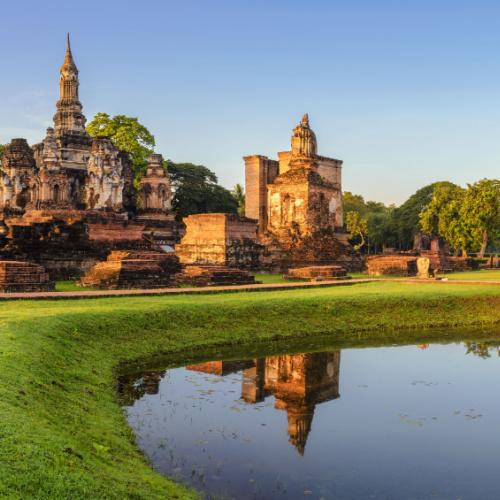 Oude tempels in Sukhothai