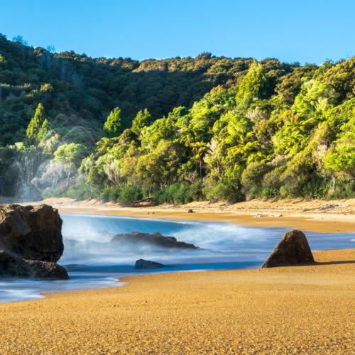 Gouden stranden in Abel Tasman Nationaal Park