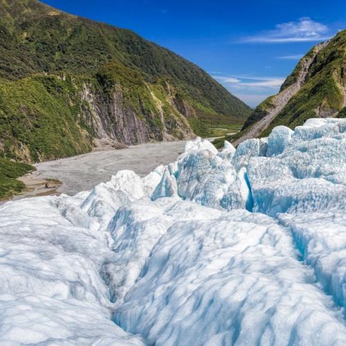 Onderste deel van de Fox Glacier