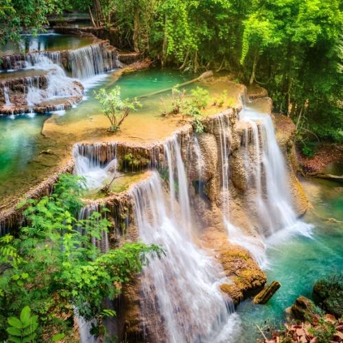 Kanchanaburi, Erawan Waterval