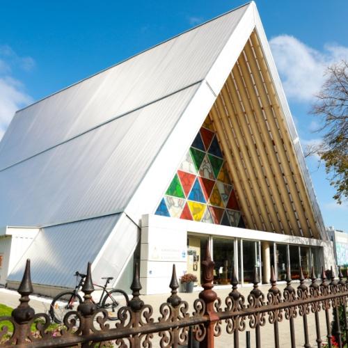 De cardboard church in Christchurch