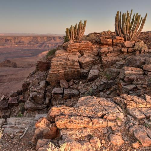 Fish River Canyon bij zonsopkomst