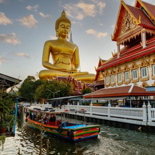 Wat Paknam tempel in Bangkok