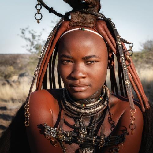 Lokale Himba vrouw