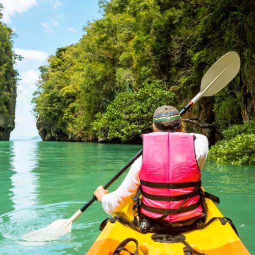 Kajakken bij Koh Hong