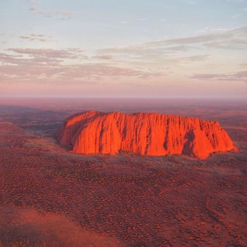 Zonsondergang over Uluru