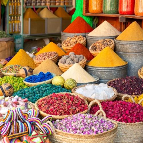 Kleurrijke souks van Marrakech