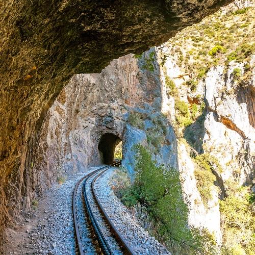 Tandradbaan door de Vouraikos Kloof van Diakofto naar Kalavryta