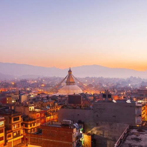 Skyline van Kathmandu