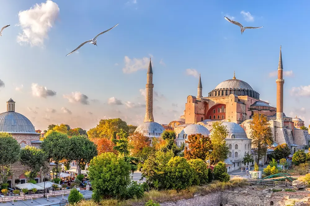 Istanbul uitzicht op de moskee