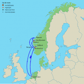 Cruise Noorse Fjorden naar Alesund en Bergen